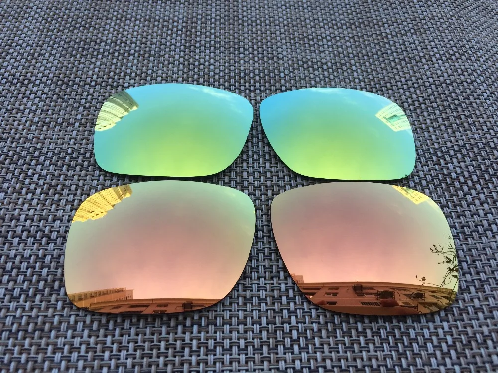 2Pairs 24K Gold and Peach Polarized Replacement Lenses for Holbrook