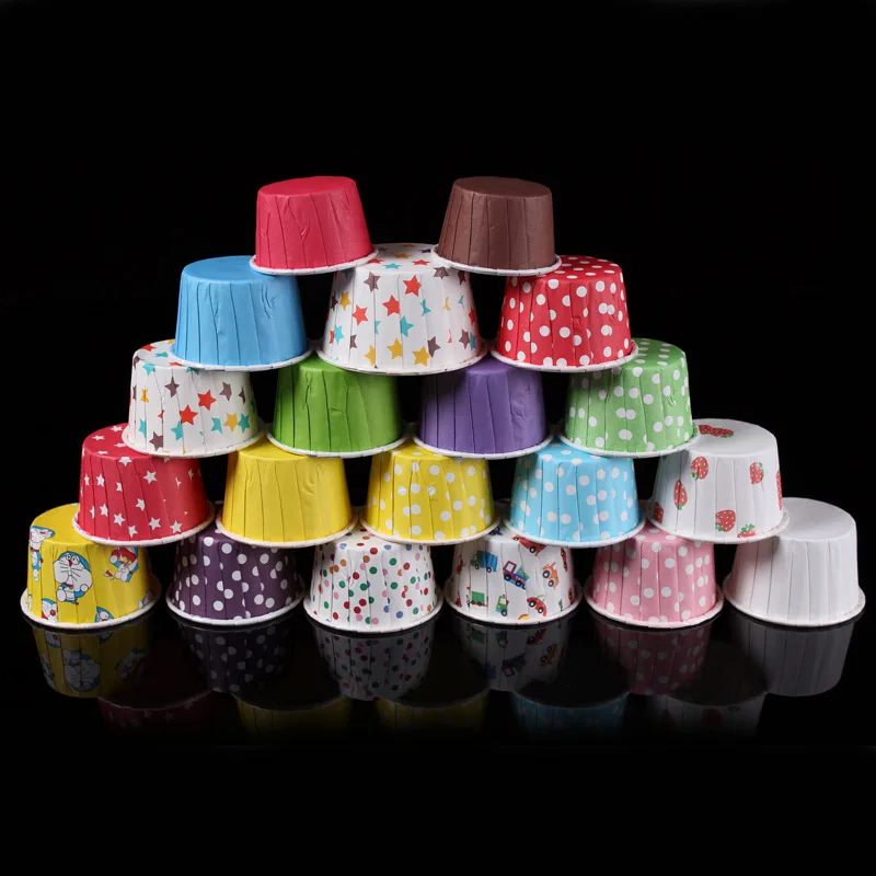 

100Pc/Set Paper Cake Forms Cupcake Liner Baking Muffin Box Cup Case Party Tray Cake Mold Decorating Tools Muffin Cupcake Paper