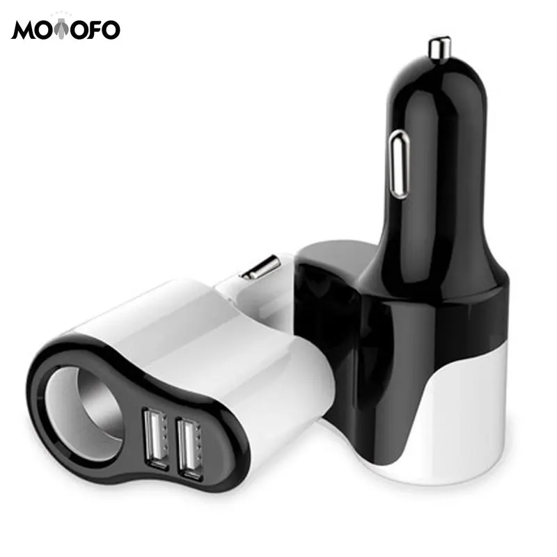 

Car phone charger multi-function universal dual usb car charger one tow two cigarette lighter adaptor plug Smart car charger