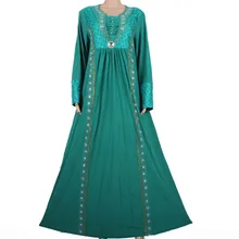 Islamic Clothing for Women Muslim Abaya Dress Beading Design Modest Jilbabs and Abayas Kaftan Dress Green M771