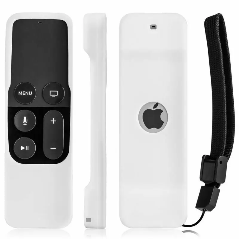 Стиль для Apple tv 4K 4th Gen пульт дистанционного управления силиконовый мягкий защитный чехол для кожи - Цвет: Белый