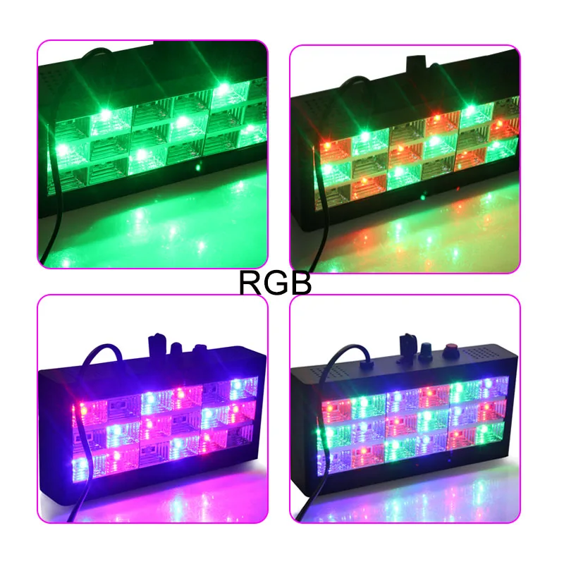 Звуковое управление музыкой 18 Вт RGB Led сценический эффект светильник ing DJ вечерние шоу стробоскоп диско светильник 220 В AC 110 В лазерный проект... Звуковое управление музыкой 18 Вт RGB Led сценический эффект светильник ing DJ вечерние шоу стробоскоп диско светильник 220 В AC 110 В лазерный проект...