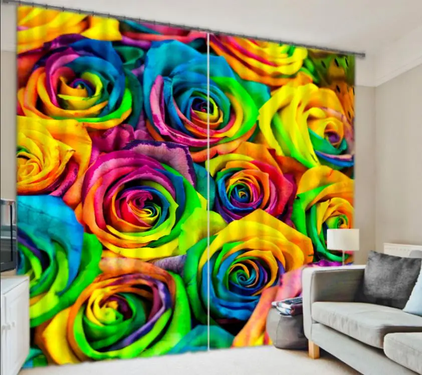 

Wedding supplies curtain multicolour set of rose lifetime Three-dimensional personality curtains