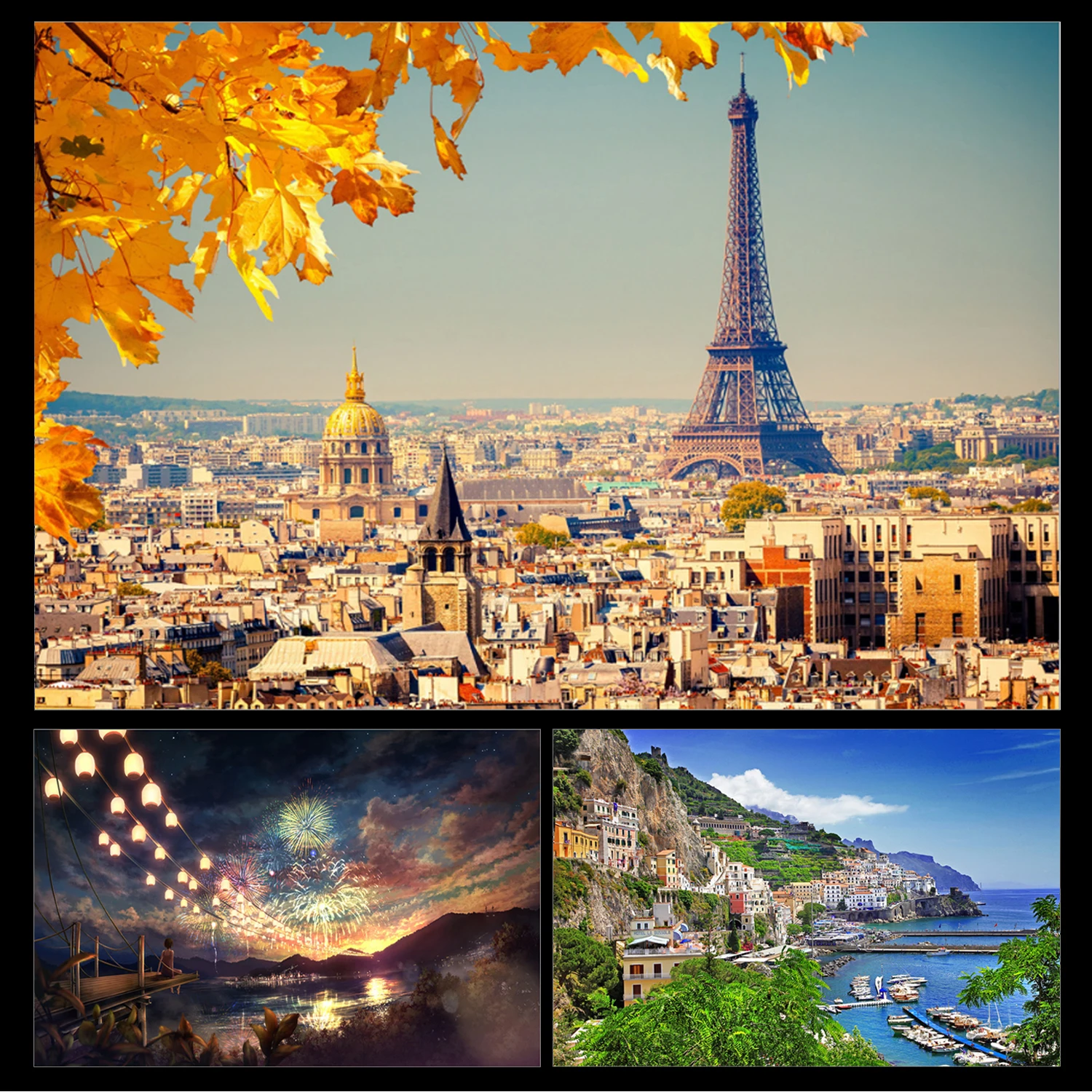 

1000 Pieces Puzzles Landscape Paper Puzzle Cartoon Jigsaw Puzzle DIY Creativity Imagine Art Toys For Kids Adults Educational Toy