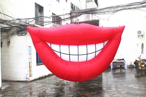 

Free shipping 1.5m wide inflatable mouth for party decoration