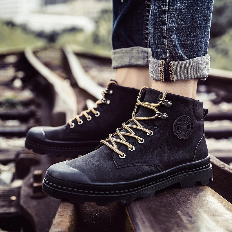 New Genuine Leather Men Boots Spring Autumn And Winter Man Shoes Ankle Boot Men's Martin Work Boots Plus Size 39-44 цена New Genuine Leather Men Boots Spring Autumn And Winter Man Shoes Ankle Boot Men's Martin Work Boots Plus Size 39-44 цены онлайн