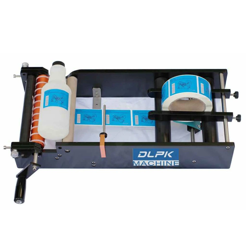 (Free Shipping) Simple Manual Handy Round Bottle Labeling Machine (manual round bottle labeler, label applicator)