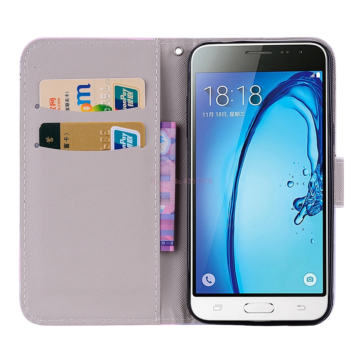 Флип чехол для Samsung J3 2016 J320 SM J320F J320H J320FN кожаный J36 J320F/DS чехлы