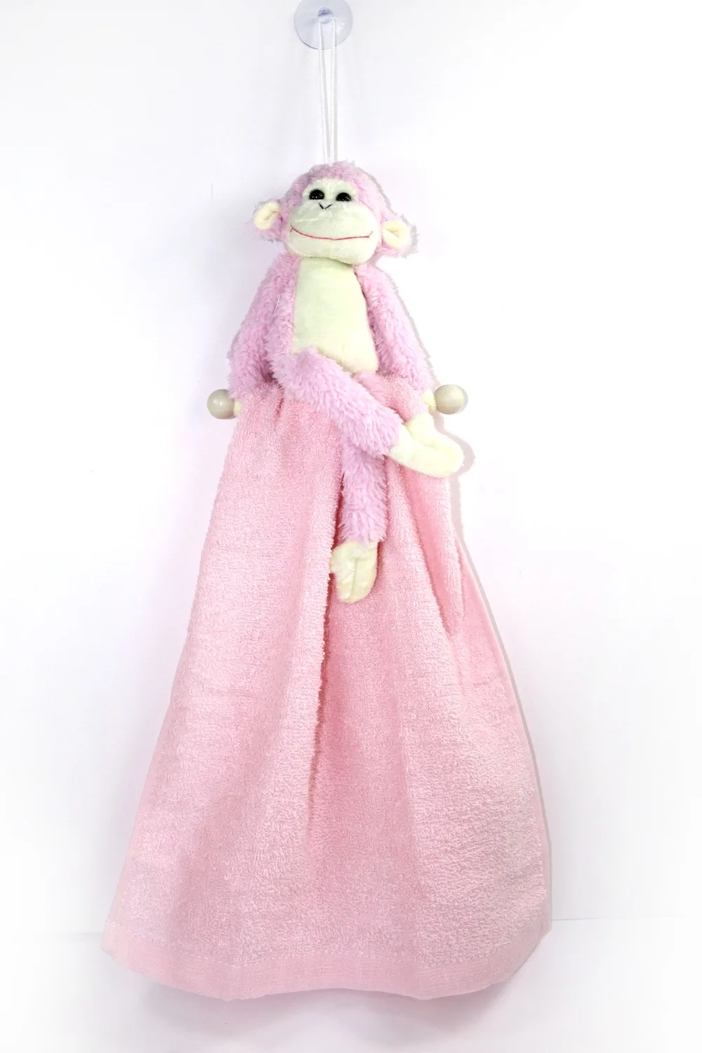 30*70 см розовое полотенце Рождество год женский день хлопок быстросохнущее Мягкое повседневное использование полотенце для лица с обезьянкой