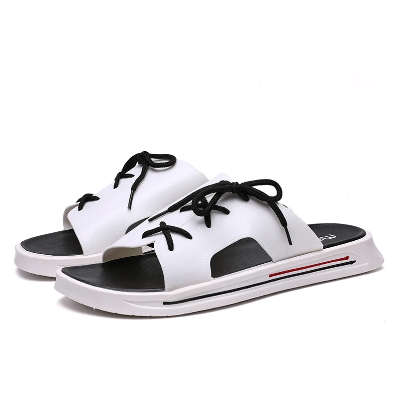 Мужские уличные сандалии пляжные спортивные сандалии тапочки Pria ветер носить речной плиты толстые удобные открытый носок Мужская обувь