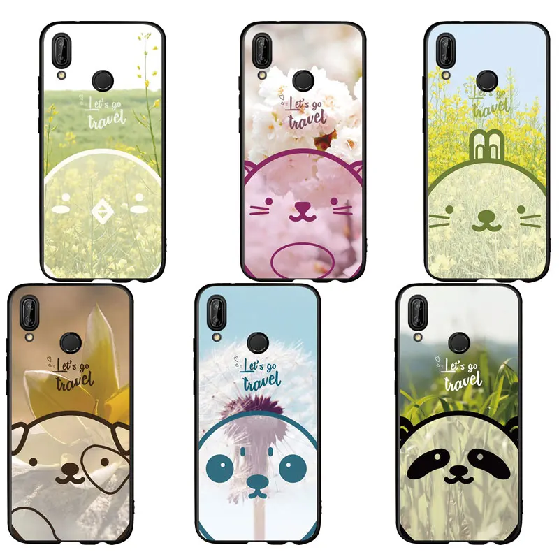 

MA Cute Flower Face Fashion Phone Case Cover For Huawei P8lite 2017 P9 P10 P20Lite Honor6X 7X 8X 9 Mate10 VIEW20 lite proWoman