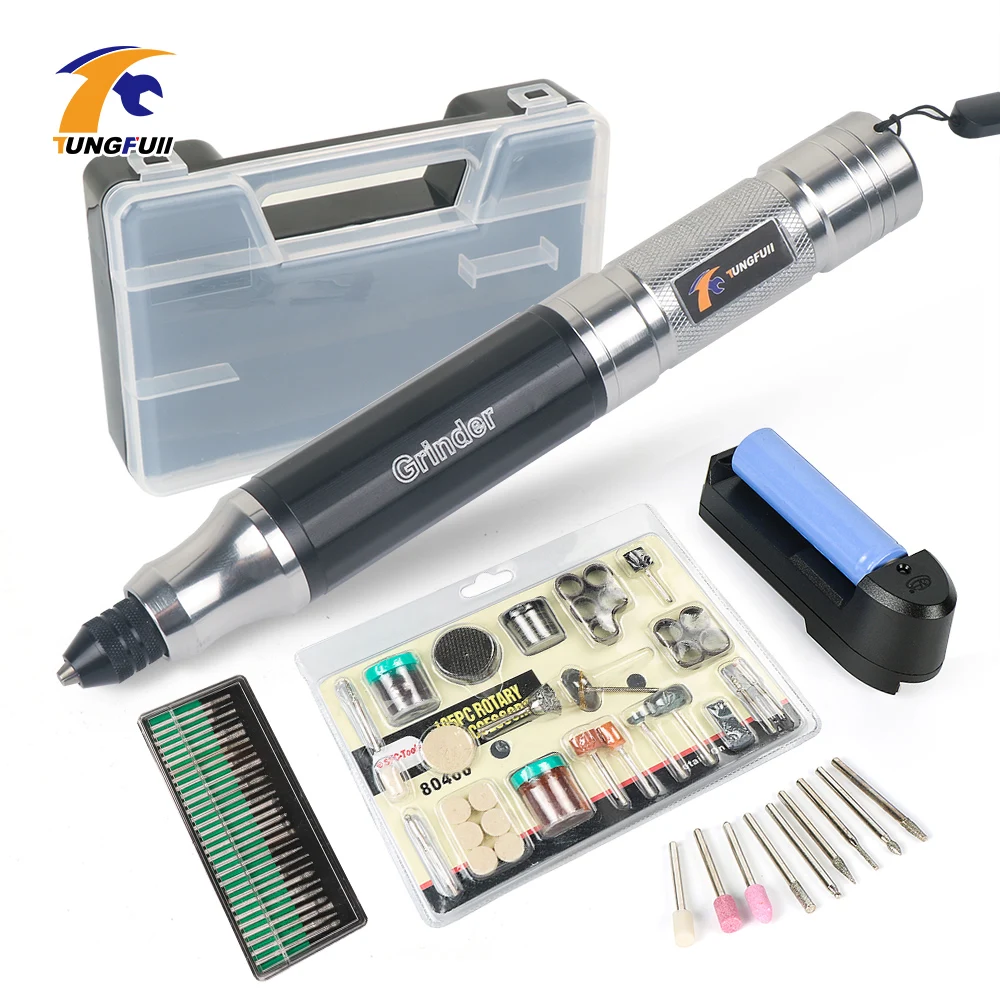 Goede TUNGFULL Graveren Pen Voor Sieraden Metalen Glas Elektrische Nail Boor Graveur Pen Carve Tool Dremel Accessoires Polijsten Carving