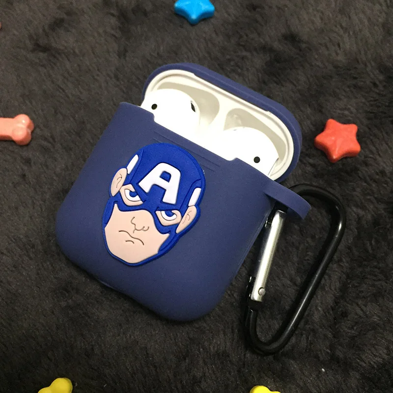 Силиконовый чехол СПС Airpods Doraemon наушники крышка для Air Pods iPhone 7 8 гарнитура