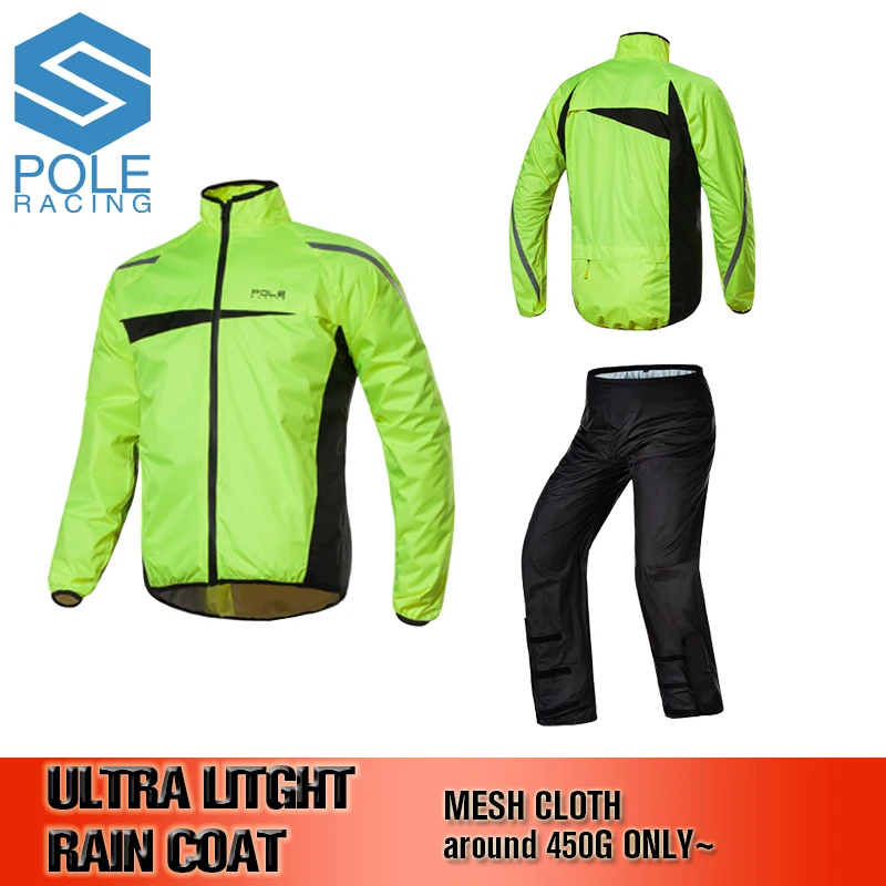 

Rush Clothes Outdoor sports jacket motorbike raincoat suit motorcross waterproof Fishing Black man woman raincoat ULTRA LIGHT