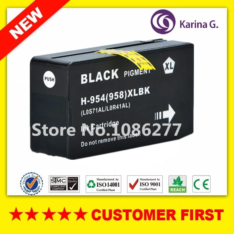 1PCS Black Compatible Ink Cartridge For HP 954 HP954 suit For HP