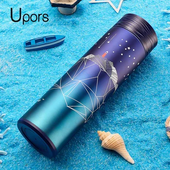 

UPORS 500ml Thermos bottle 304 Stainless Steel Coffee Termos Cup Insulated Vacuum Flask Travel thermal Mug Coffee Tumbler