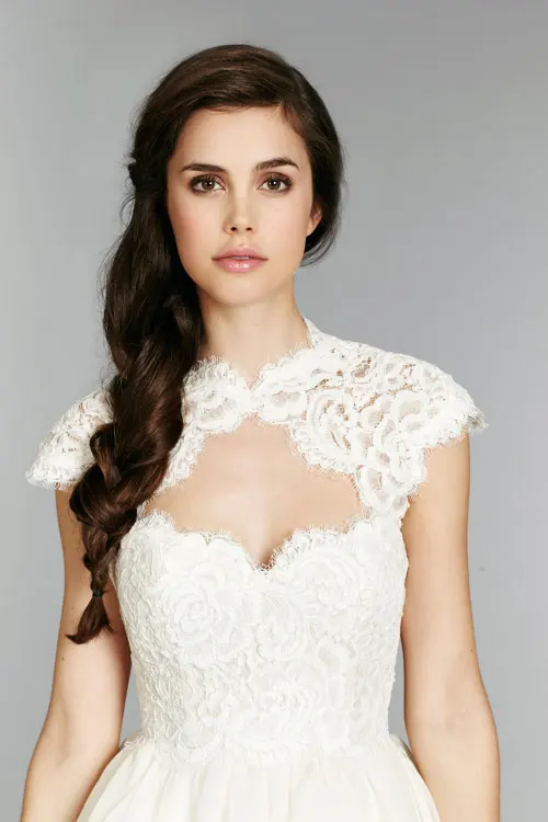 Removable Cap Sleeve Vintage Lace Wedding Dress 2016 New Arrival Removable Cap Sleeve Vintage Lace Wedding Dress 2016 New Arrival Strapless Flounced A Line Bridal Gown Vestido De Noiva W9111 In Dresses From