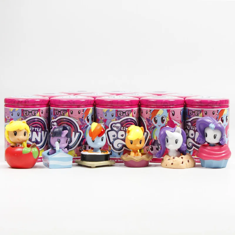12 шт. игрушки My Little Pony Cutie Mark Crew Mini Doll Friendship is Magic Rainbow Dash Twilight Sparkle рисунок