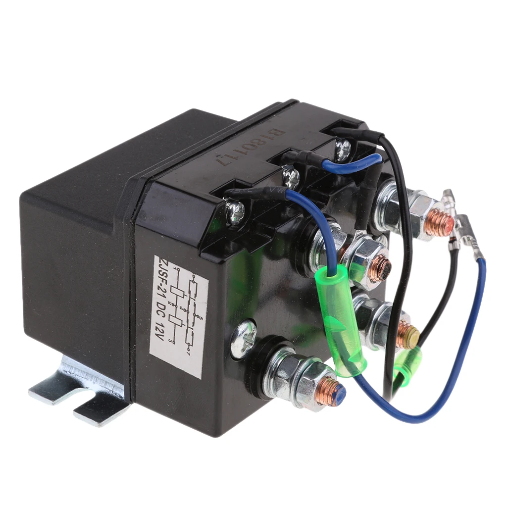 DC 12V Heavy Duty Winch Solenoid Relay Upgrade Equiv 200 Amps Recovery Larger Contact Faces / Faster Contact Closure