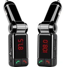 Автомобиля Bluetooth передатчик BC06B LCD MP3 FM Передатчик SD USB зарядное устройство Громкой Связи Mp3-плеер Aux Вход для iOS и Android телефоны