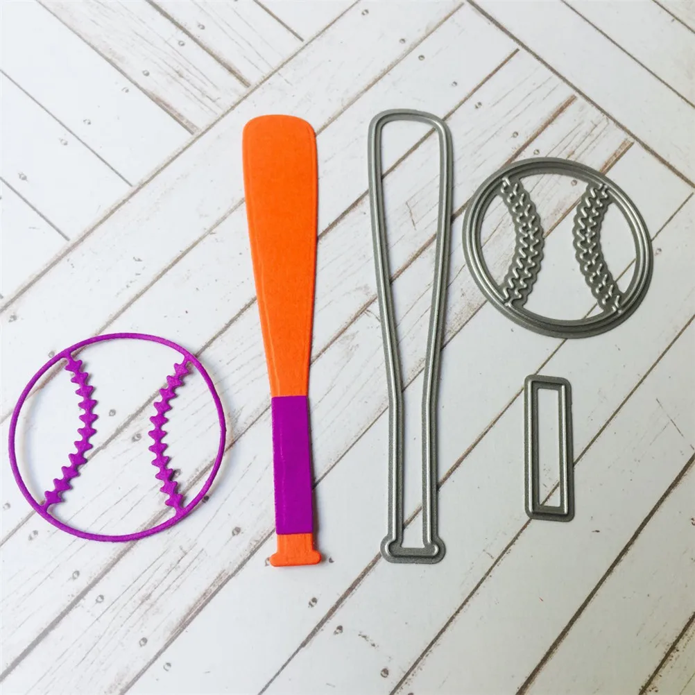 Baseball Bat Cutting Dies DIY Scrapbooking Embossing Metal Craft Dies