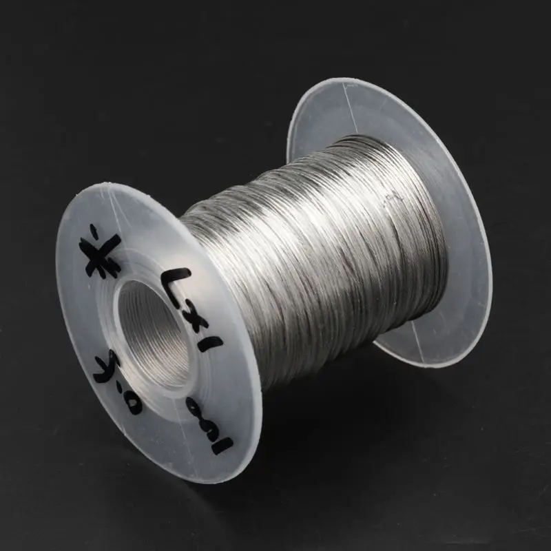 

2019 NEW 100m 304 Stainless Steel Wire Rope Soft Fishing Lifting Cable 7*7 Clothesline With 30 Aluminum Ferrules