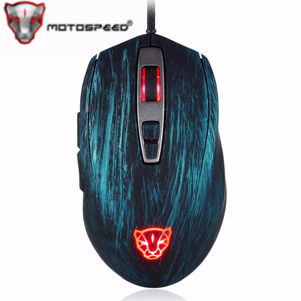 

Motospeed V60 Professional USB Wired Gaming Mouse 5000 DPI Adjustable Optical RGB Backlit Mouse for Pro Gamer PC Desktop Laptop