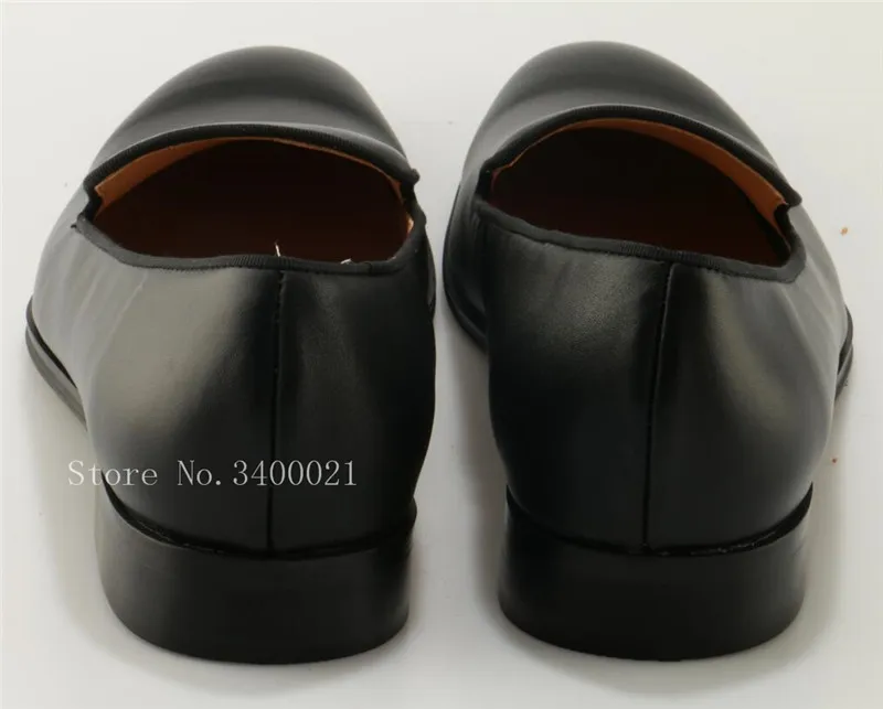 As Follwwith Apartamentos Dos Sapatos Moda Macio Deslizamento Em Salto Quadrado Couro Pic Mocassins Homens Pic Casuais Sapatas De Preto as wzaSSqI