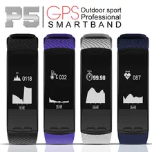 Vwar Спорт Smart Band P5 сердечного ритма сна Мониторы Фитнес трекер термометр шагомер Водонепроницаемый Smart запястье Android IOS