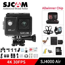 SJCAM SJ4000 AIR Экшн-камера 4k wifi Full HD Allwinner Чипсет 4 К 30fps WI-FI Спорт DV 2,0 «мини-шлем Камера sj cam go pro yi
