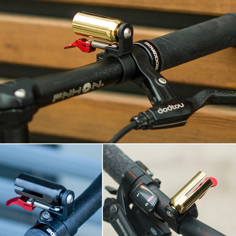 ROCKBROS Bike Accessories MTB Road Bike Bell Portable Safety Handlebar Alarm Bell Cycling Horn Warning Coppe ROCKBROS Bike Accessories MTB Road Bike Bell Portable Safety Handlebar Alarm Bell Cycling Horn Warning Coppe