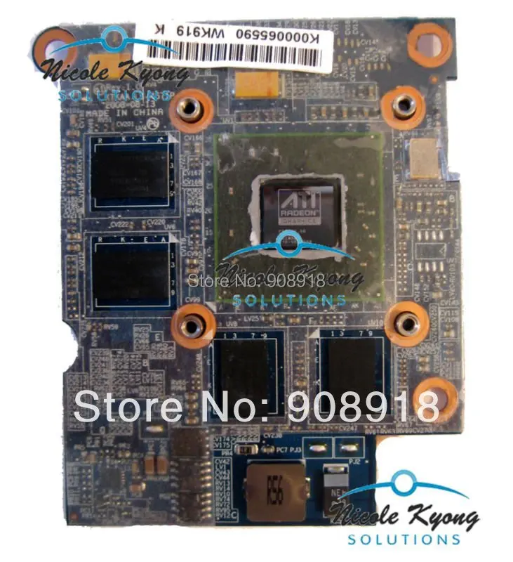 KTKAA LS-4571P K000065580 K000065590 WK919K WK919 M86 HD3470 HD3650 VGA Video Card for TOSHIBA SATELLITE A300 A350 A355 A355D