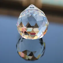 50mm/60mm/70mm 1pc Clear Crystal Glass Ball Faceted Gazing Ball Crystal Sphere Prisms Hanging Suncatcher Home Wedding Decor