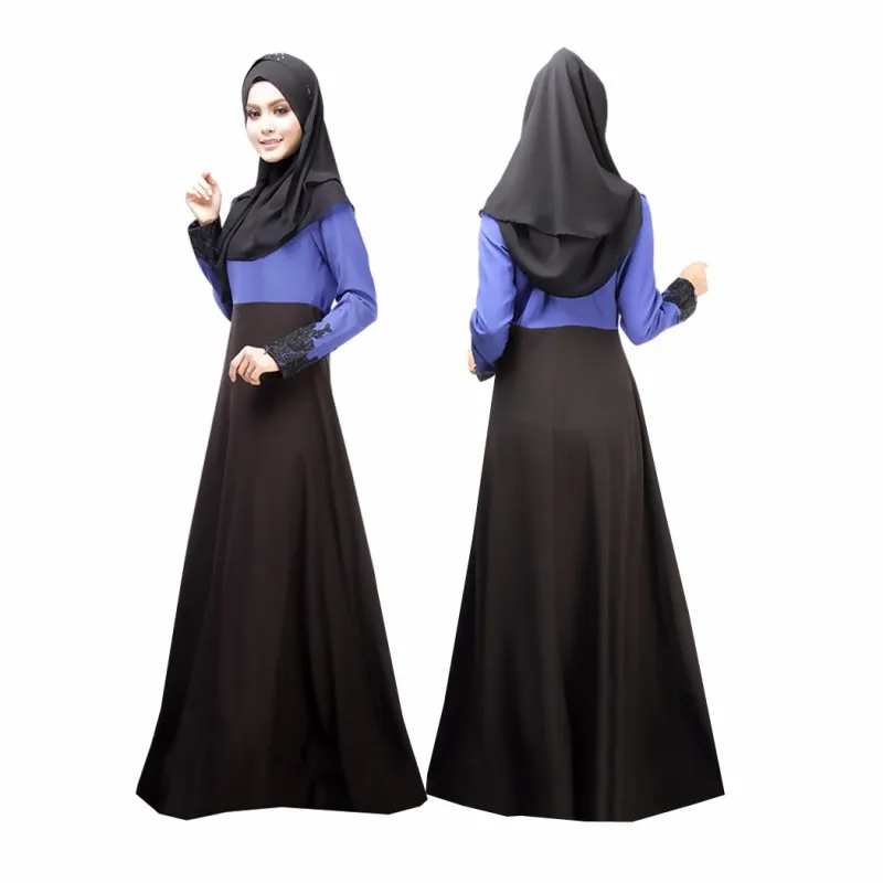Новый Кафтан Абаи платье мусульманской Ислам Для женщин джилбаба с длинным рукавом Макси платье Цвет py3