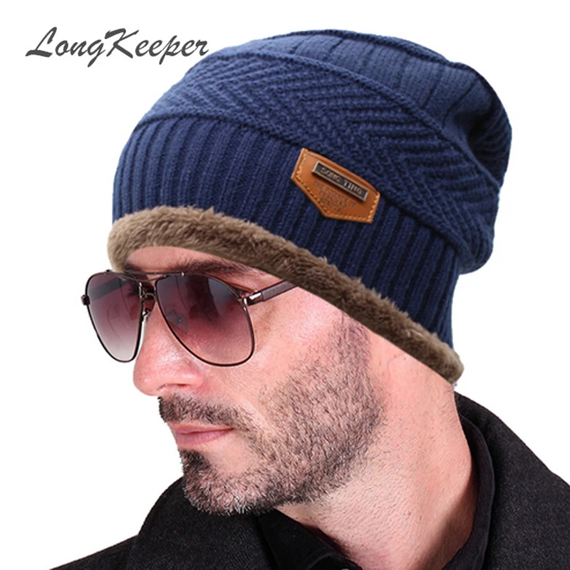 2016 Brand Beanies Knit Scarf Men’s Winter Hat Caps Skullies Bonnet Winter Hats For Women Beanie Fur Warm Baggy Wool Knitted Hat