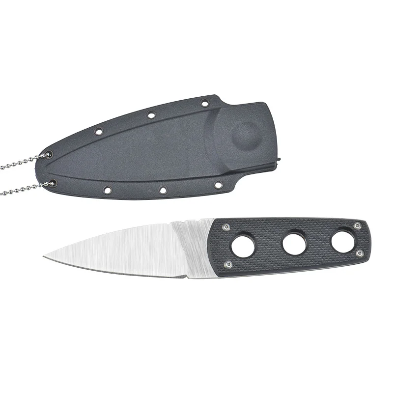 Cold Steel 440C Fixed Blade Knives G10 handle Secure Ex Neck Sheath