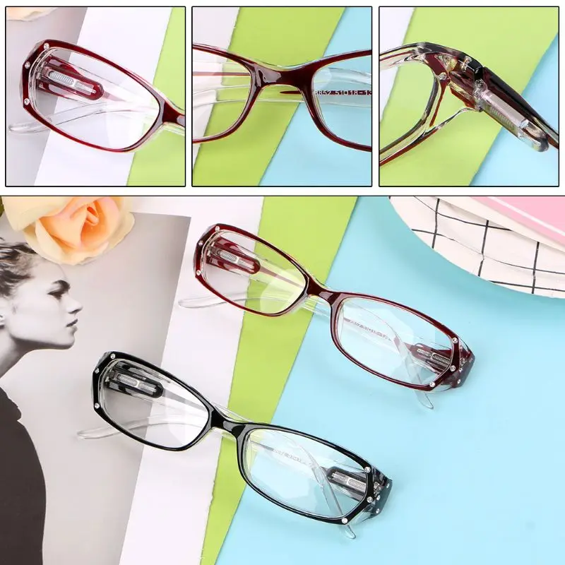 Модные очки для чтения для женщин леди инкрустированные очки со стразами диоптрий+ 1,0+ 1,5+ 2,0+ 2,5+ 3,0+ 3,5+ 4,0