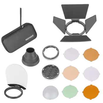 

Neewer AK-R1 Round Head Flash Accessories Kit Compatible with V1-S/AD200/H200R Round Flash Light, Portable Magnetic Accessory