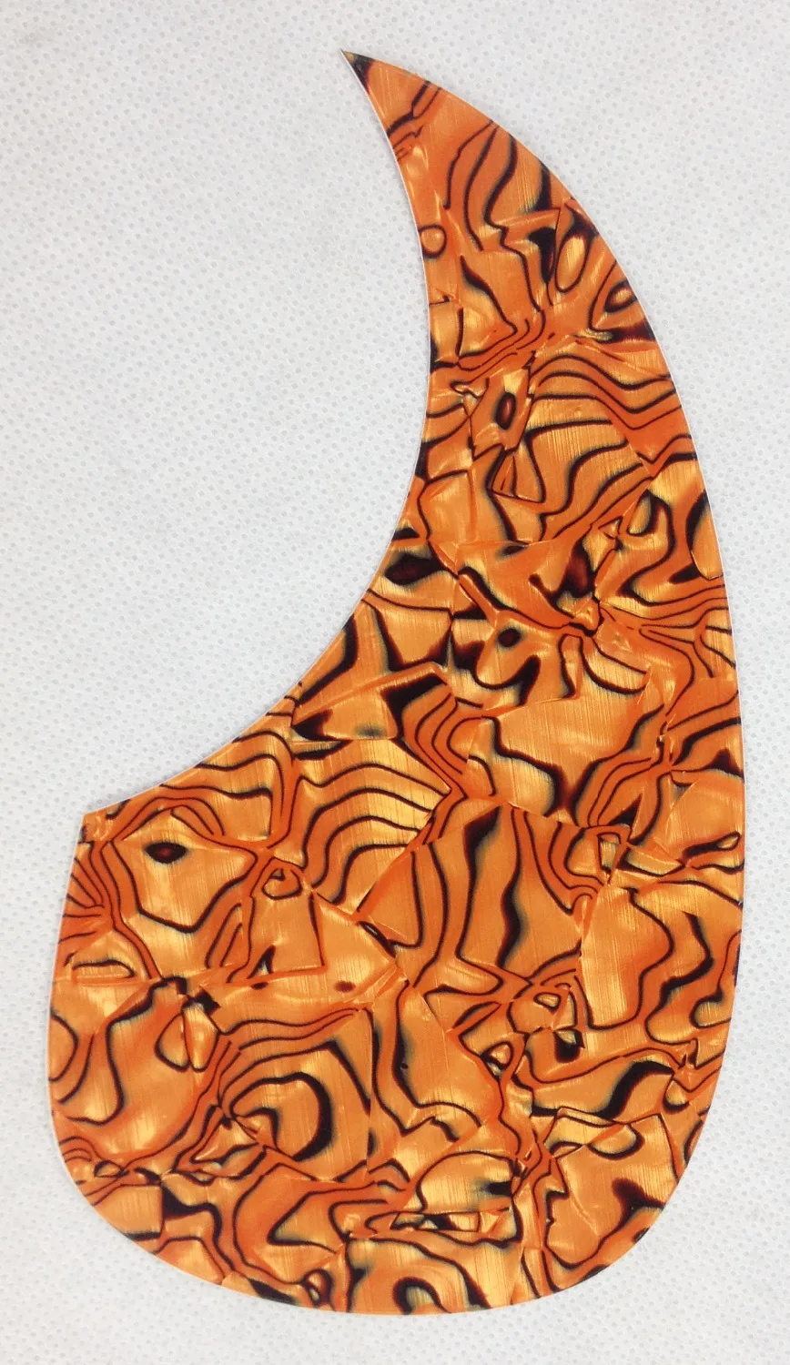 Free Shipping Orange Pearl Shell , Custom Acoustic Guitar Pickguard