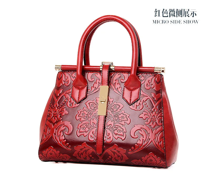 Высококачественная женская сумка из искусственной кожи в китайском стиле, винтажная женская сумка через плечо