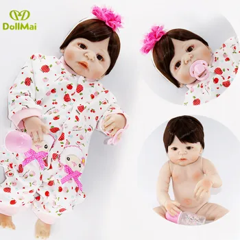 

22" reborn Baby Doll Princess Girl Dolls full body Soft Silicone Babies alive dolls new born dolls bebe real reborn bonecas