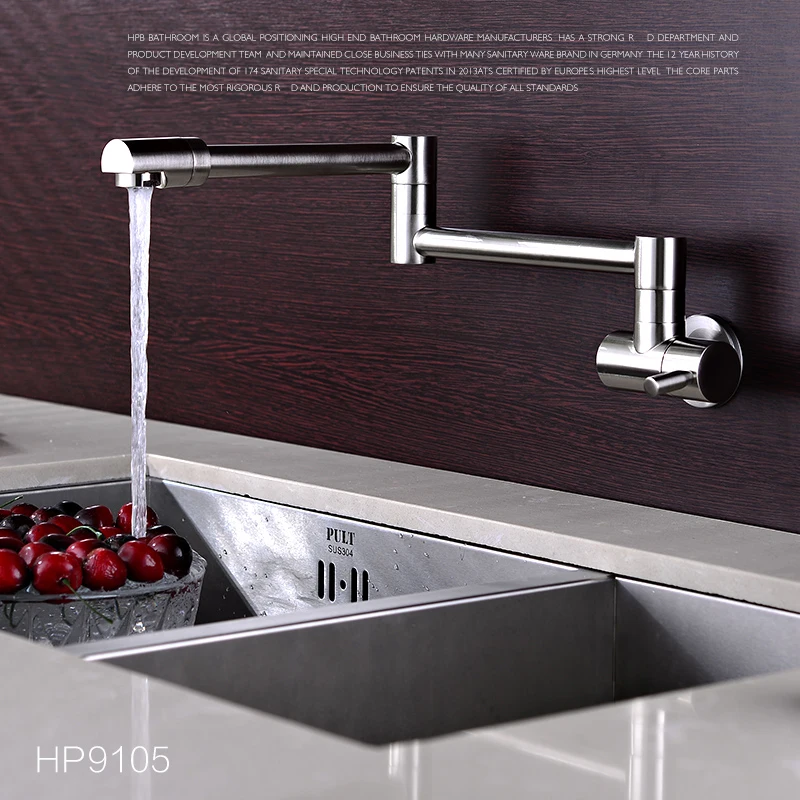 Robinet Mitigeur Mural Chrome Robinet De Cuisine Repliable A Une