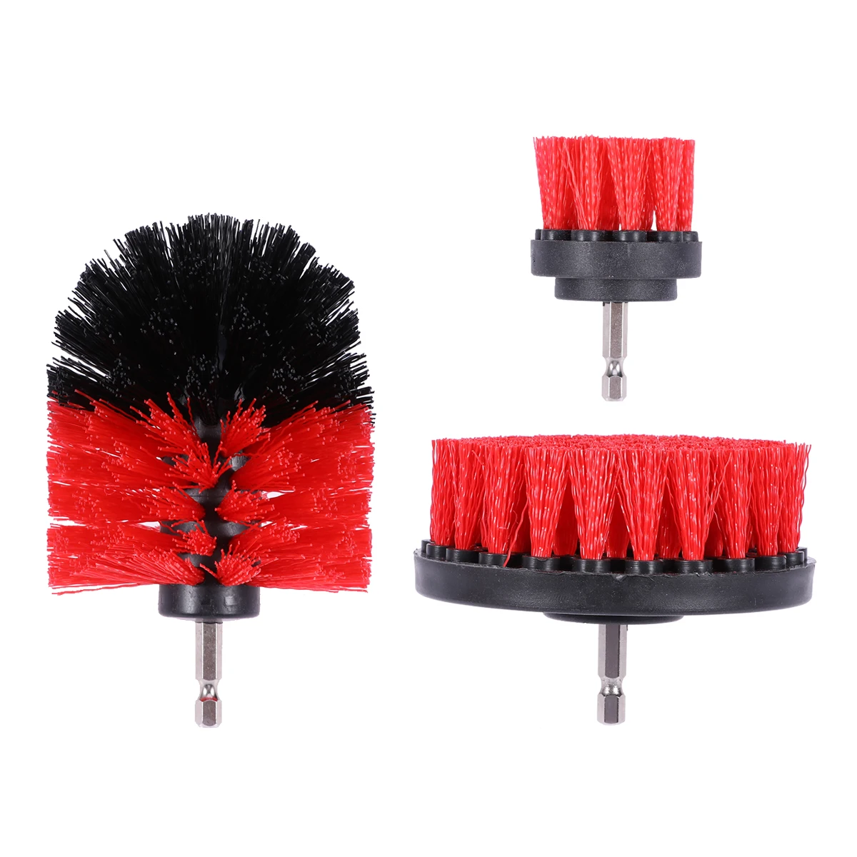 

3pcs Nylon Drill Cleaning Brush Attachments Multifunction Power Scrubber Brush for Car Tile Grout Brick Ceramic Marble Bathroom