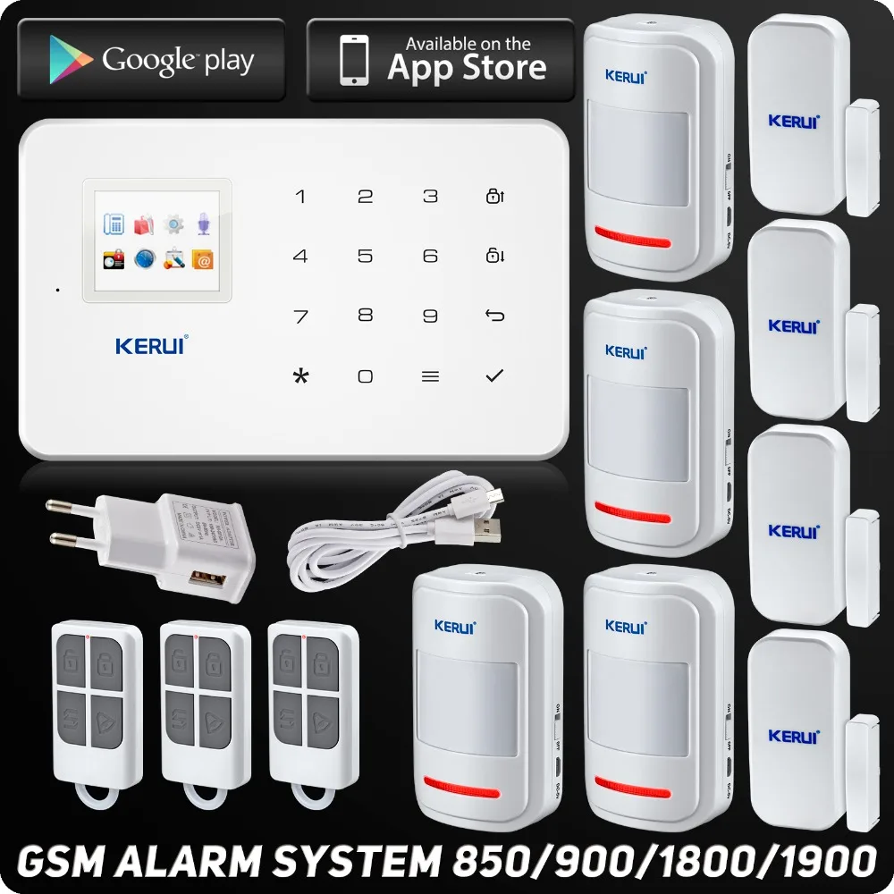 bilder für Kerui G18 GSM Alarm System TFT Android IOS APP touch-tastatur Android ISO App Smart Home Einbrecher Alarmanlage DIY Bewegungssensor bilder für Kerui G18 GSM Alarm System TFT Android IOS APP touch-tastatur Android ISO App Smart Home Einbrecher Alarmanlage DIY Bewegungssensor