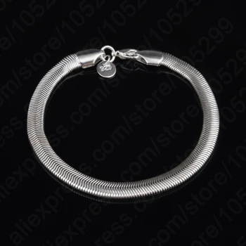 

Fashion Jewelry And WholeSale High Quality 925 Sterling Silver Charming Unsex's Snake Chain Bracelet For Gift