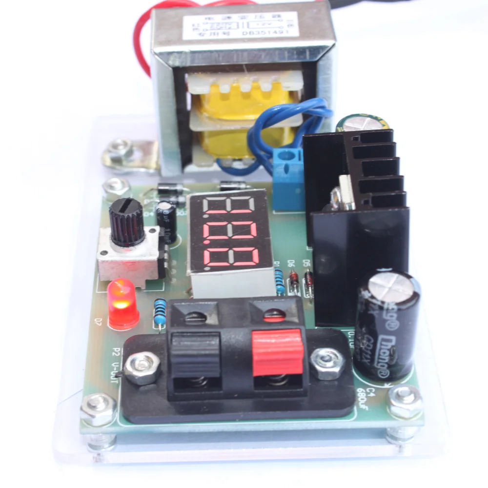 LM317 1 25 V 12V постоянного регулируется Напряжение Питание DIY комплект электроники с