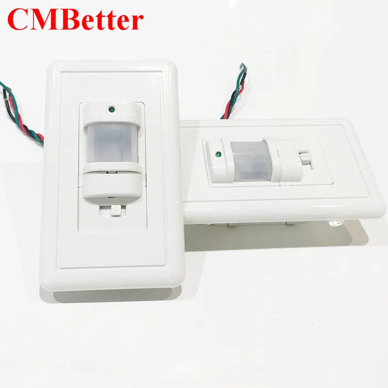 CMBetter New PIR Sensor IR Infrared Motion Sensor light PIR Switch Recessed Wall Model With PIR ON OFF Body Move Induction (12)