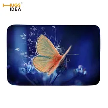 HUGSIDEA коврик в европейском стиле милые животные бабочки 3D коврики с узором для дома гостиной Декор ванная комната Нескользящие креативные коврики