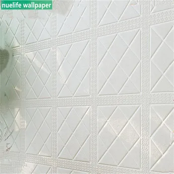 

3d diamond pattern PE wall sticker collision bedroom living room kids room office background wall soft package wallpaper