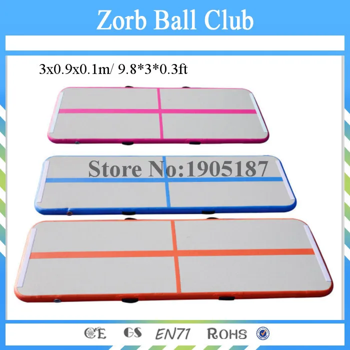 

Free Shipping 3*0.9m/ 9.8*3ft Inflatable Floating Gym Mat Mat Korea DWF Inflatable Air Tumble Track